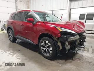 2022 Nissan Rogue SV with VIN 5N1BT3BB1NC671050, listed as a IAAI auction lot 41460321 with 42,009 mi miles. Bid and sale history available at carsss.com. Image 1.
