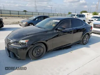 2014 Lexus IS 250 with VIN JTHBF1D27E5031814, listed as a Copart auction lot 58411275 with 134,491 mi miles and Salvage title. Bid and sale history available at DreamBid. Image 1.