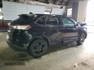 2018 Ford Edge SEL with VIN 2FMPK4J95JBB02371, listed as a Copart auction lot 50454135 with 128,576 mi miles and Salvage Title. Bid and sale history available at carsss.com. Image 3.
