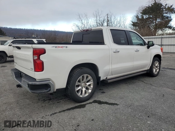 2020 Chevrolet Silverado 1500 LTZ with VIN 1GCUYGETXLZ229453, listed as a Copart auction lot 86783534 with Not Provided miles and Salvage Title. Bid and sale history available at DreamBid. Image 3.