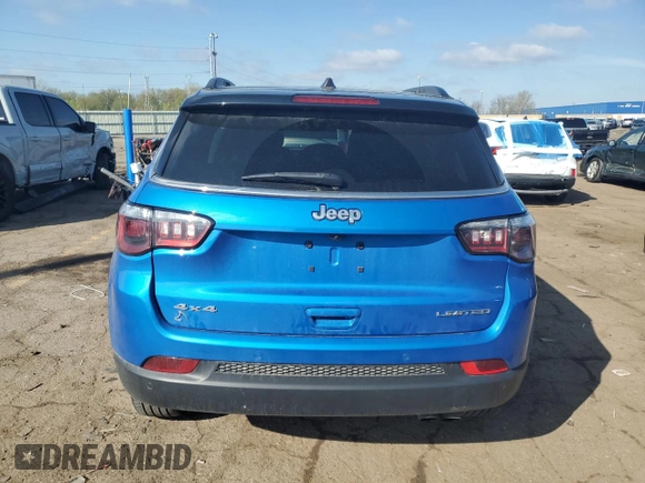 2022 Jeep Compass Limited with VIN 3C4NJDCB6NT102209, listed as a Copart auction lot 54700305 with 20,888 mi miles and Clean title. Bid and sale history available at DreamBid. Image 6.