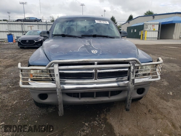 2003 Dodge Dakota SLT with VIN 1D7HL48X93S367092, listed as a Copart auction lot 71961274 with 160,709 mi miles and Salvage Title. Bid and sale history available at carsss.com. Image 5.