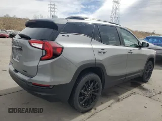 2023 GMC Terrain SLE with VIN 3GKALTEG9PL197285, listed as a Copart auction lot 50163245 with 57,627 mi miles and Salvage title. Bid and sale history available at DreamBid. Image 3.