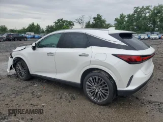 2025 Lexus RX 350h with VIN 2T2BBMCA6SC076955, listed as a Copart auction lot 63269815 with Not provided miles and Salvage title. Bid and sale history available at DreamBid. Image 2.