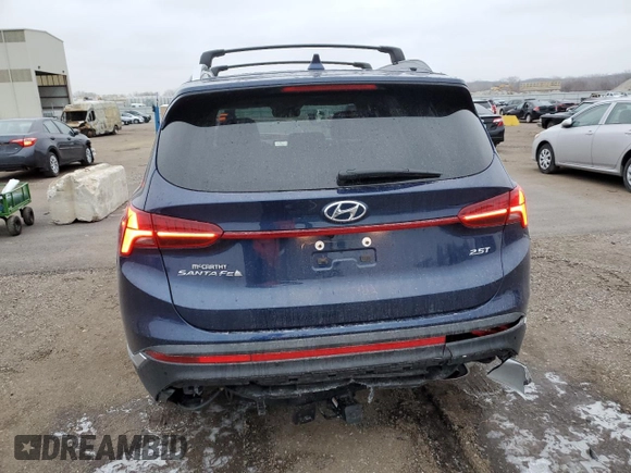2022 Hyundai Santa Fe Limited with VIN 5NMS44AL2NH373609, listed as a Copart auction lot 71986532 with 22,051 mi miles. Bid and sale history available at carsss.com. Image 6.