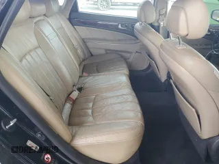 2012 Hyundai Equus Signature with VIN KMHGH4JH5CU043163, listed as a Copart auction lot 50633555 with 201,133 mi miles and Salvage Title. Bid and sale history available at DreamBid. Image 10.
