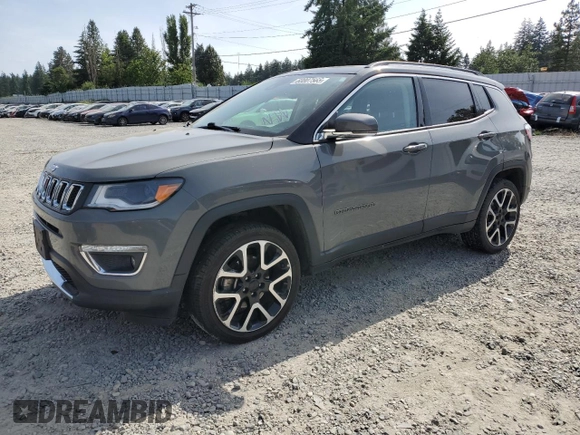 2021 Jeep Compass Limited with VIN 3C4NJDCB4MT603159, listed as a Copart auction lot 60807565 with 88,603 mi miles and Salvage title. Bid and sale history available at DreamBid. Image 1.