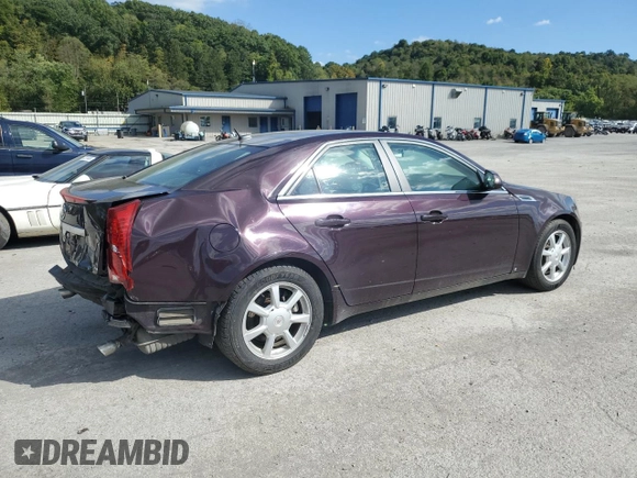 2008 Cadillac CTS AWD w/1SA with VIN 1G6DG577280212801, listed as a Copart auction lot 70036914 with 124,559 mi miles and Salvage Title. Bid and sale history available at carsss.com. Image 3.