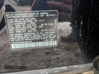 2024 Volkswagen Atlas SE с VIN 1V2LE2CAXRC206497, выставлен на аукционе Copart как лот 46541015 с пробегом 16 284 миль миль и Списание • Salvage title. История ставок и продаж доступна на DreamBid. Изображение 13.