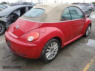 2008 Volkswagen New Beetle Convertible SE with VIN 3VWRG31Y88M403738, listed as a Copart auction lot 44212105 with 126,926 mi miles and Clean Title. Bid and sale history available at carsss.com. Image 3.