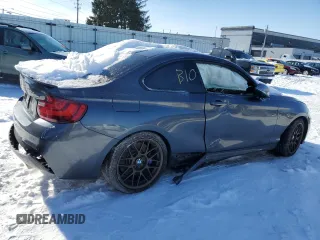 2017 BMW 2 Series M240i xDrive with VIN WBA2G3C3XHV986824, listed as a Copart auction lot 41474505 with 44,137 mi miles and Salvage Title. Bid and sale history available at carsss.com. Image 3.