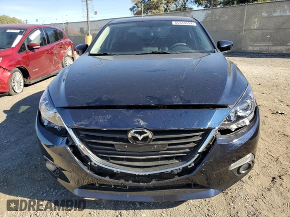 2015 Mazda 3 i Grand Touring with VIN JM1BM1W77F1260745, listed as a Copart auction lot 85544524 with 116,303 mi miles and Salvage title. Bid and sale history available at DreamBid. Image 5.