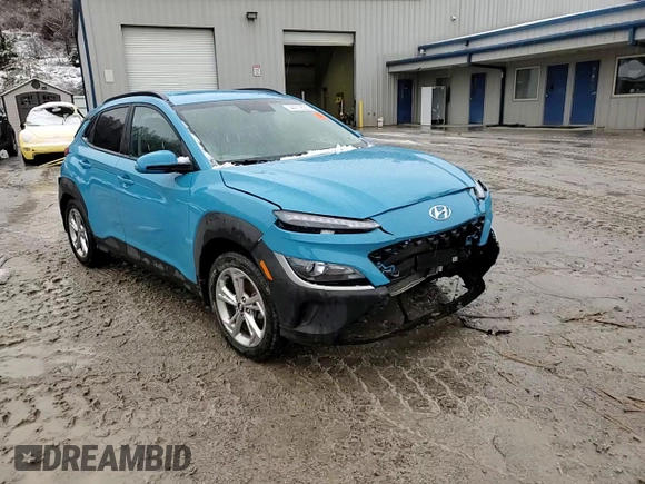 2022 Hyundai Kona SEL with VIN KM8K62ABXNU916683, listed as a Copart auction lot 44970635 with 35,543 mi miles and Salvage Title. Bid and sale history available at DreamBid. Image 11.