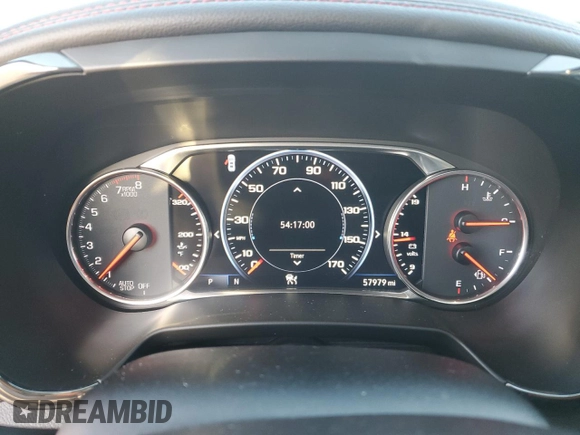 2019 Chevrolet Blazer RS with VIN 3GNKBJRS8KS678589, listed as a Copart auction lot 50307615 with 57,979 mi miles and Salvage Title. Bid and sale history available at DreamBid. Image 9.