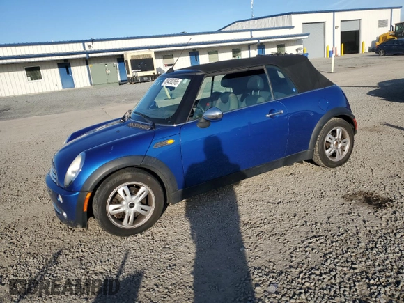 2006 MINI Convertible with VIN WMWRF33566TF65150, listed as a Copart auction lot 88430265 with 185,184 mi miles and Clean title. Bid and sale history available at DreamBid. Image 1.