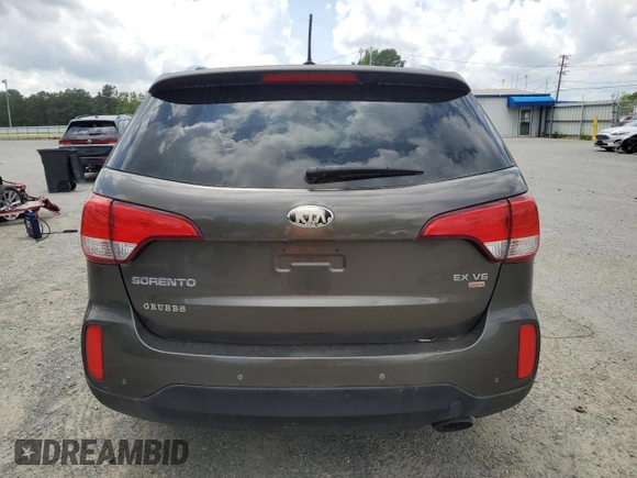 2014 Kia Sorento EX with VIN 5XYKU4A76EG430617, listed as a Copart auction lot 53668855 with 116,961 mi miles and Clean Title. Bid and sale history available at carsss.com. Image 6.