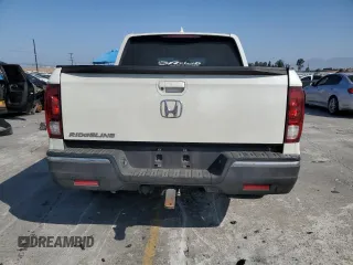 2017 Honda Ridgeline RTL-T with VIN 5FPYK2F65HB011097, listed as a Copart auction lot 63687965 with 186,157 mi miles and Salvage title. Bid and sale history available at DreamBid. Image 6.