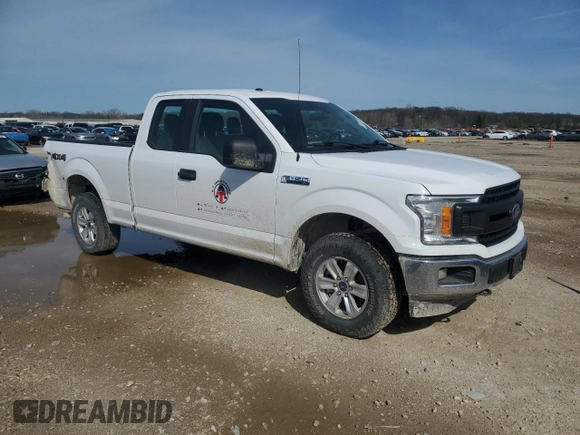 2019 Ford F-150 XL with VIN 1FTEX1EB2KKE93687, listed as a Copart auction lot 51227785 with 192,188 mi miles and Salvage Title. Bid and sale history available at carsss.com. Image 4.