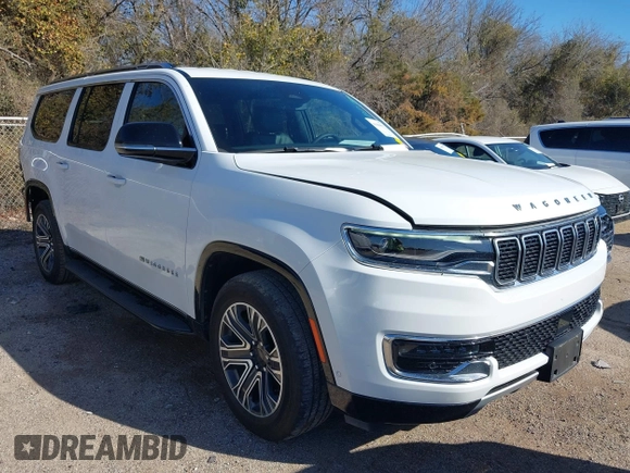 2024 Jeep Wagoneer Series II с VIN 1C4SJRBP6RS135179, выставлен на аукционе IAAI как лот 41689875 с пробегом 27 162 миль миль и . История ставок и продаж доступна на DreamBid. Изображение 1.