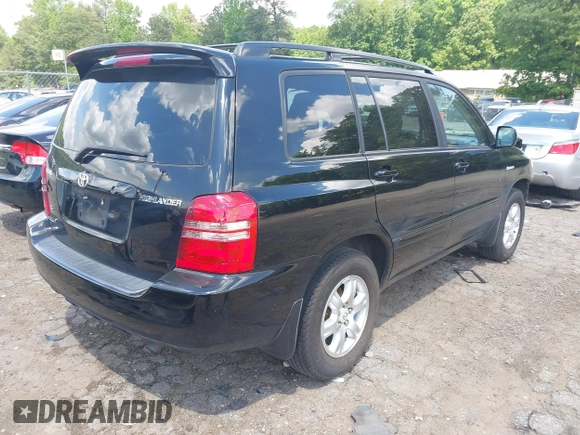 2003 Toyota Highlander z VIN JTEGF21A430113160, wystawiony jako IAAI lot #42224456 z przebiegiem 237 175 mil mil oraz . Historia ofert i sprzedaży dostępna na DreamBid. Obrazek 4.