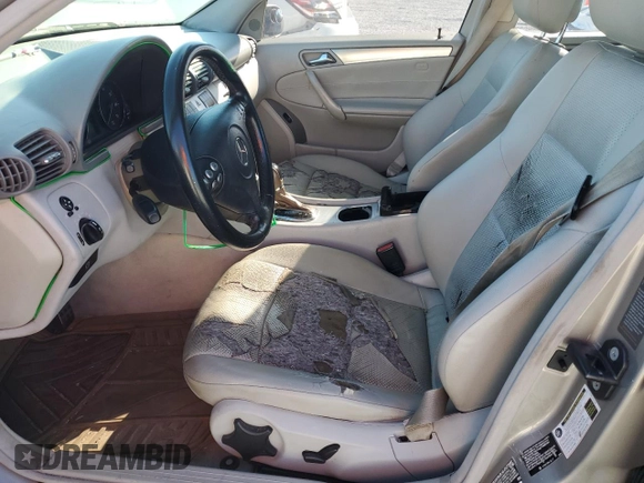 2006 Mercedes-Benz C 230 Sport with VIN WDBRF52H16E020113, listed as a Copart auction lot 49407715 with 179,344 mi miles and Salvage Title. Bid and sale history available at carsss.com. Image 7.