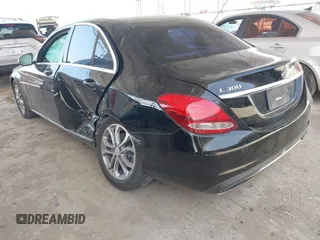 2015 Mercedes-Benz C-Class C 300 with VIN 55SWF4JB3FU071427, listed as a IAAI auction lot 41722139 with 130,966 mi miles. Bid and sale history available at carsss.com. Image 3.