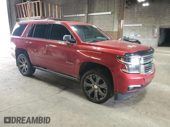 2015 Chevrolet Tahoe LTZ z VIN 1GNSKCKC4FR277564, wystawiony jako Copart lot #60589335 z przebiegiem Nie podano mil oraz Szkoda całkowita • Salvage title. Historia ofert i sprzedaży dostępna na DreamBid. Obrazek 4.