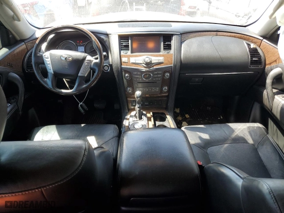 2015 Infiniti QX80 with VIN JN8AZ2NF6F9574212, listed as a Copart auction lot 48471245 with 128,628 mi miles and Salvage Title. Bid and sale history available at carsss.com. Image 8.