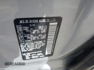 2016 Nissan Quest SL with VIN JN8AE2KP9G9155765, listed as a IAAI auction lot 41884338 with 138,390 mi miles. Bid and sale history available at carsss.com. Image 9.