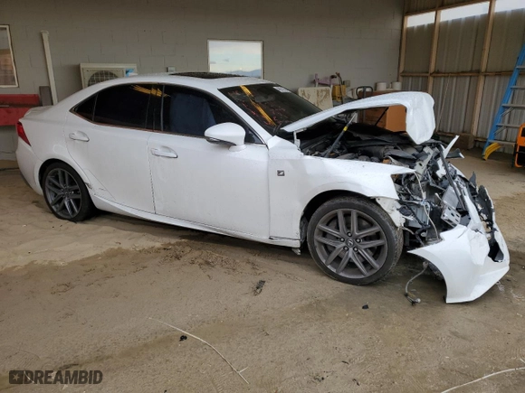 2015 Lexus IS 350 with VIN JTHBE1D26F5020159, listed as a Copart auction lot 48078635 with 243,383 mi miles and Salvage Title. Bid and sale history available at carsss.com. Image 4.