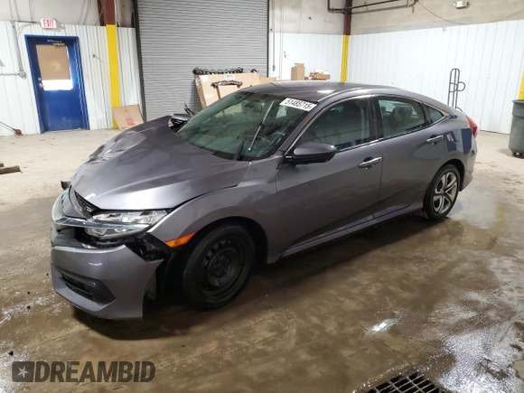 2016 Honda Civic Sedan LX with VIN 19XFC2F55GE006460, listed as a Copart auction lot 51485715 with 158,941 mi miles and Salvage Title. Bid and sale history available at carsss.com. Image 1.