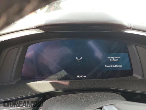 2022 Chevrolet Corvette 3LT z VIN 1G1YC2D4XN5113198, wystawiony jako Copart lot #52995895 z przebiegiem 36 380 mil mil oraz Nie do naprawy • Non repairable. Historia ofert i sprzedaży dostępna na DreamBid. Obrazek 9.
