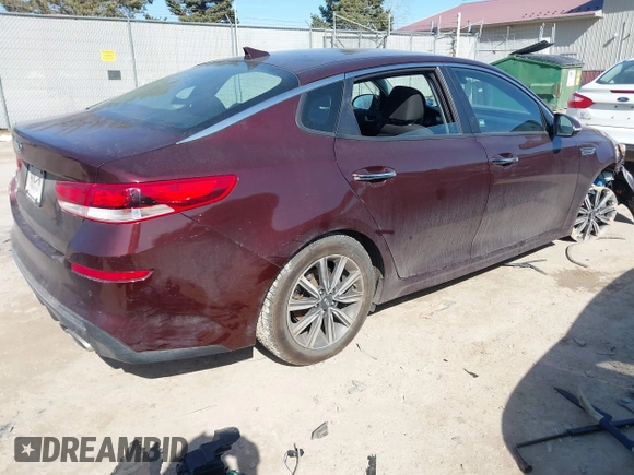 2019 Kia Optima LX with VIN 5XXGT4L3XKG369534, listed as a IAAI auction lot 41768690 with 63,905 mi miles. Bid and sale history available at carsss.com. Image 4.