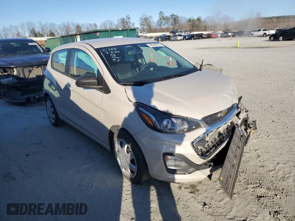 2020 Chevrolet Spark LS with VIN KL8CB6SA4LC440556, listed as a Copart auction lot 48289735 with 55,681 mi miles and Salvage Title. Bid and sale history available at carsss.com. Image 4.