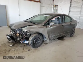 2007 Honda Civic Sdn LX with VIN 1HGFA16597L062006, listed as a Copart auction lot 46474035 with 176,679 mi miles and Salvage Title. Bid and sale history available at carsss.com. Image 1.