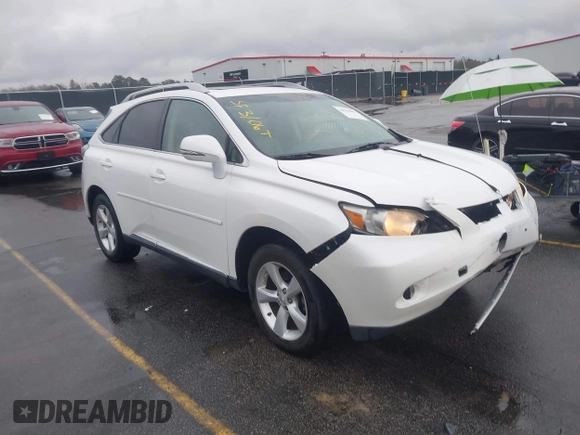 2010 Lexus RX with VIN 2T2BK1BA1AC042713, listed as a IAAI auction lot 41750057 with 193,495 mi miles. Bid and sale history available at carsss.com. Image 1.