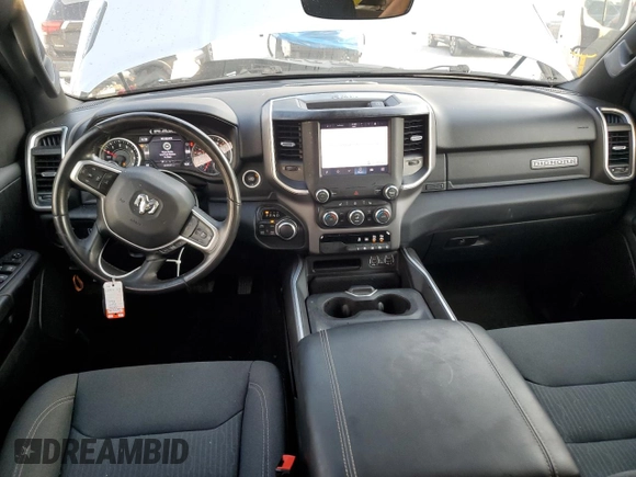 2022 Ram 1500 Big Horn with VIN 1C6SRFBT5NN144489, listed as a Copart auction lot 57112715 with 52,933 mi miles and Non repairable. Bid and sale history available at DreamBid. Image 8.