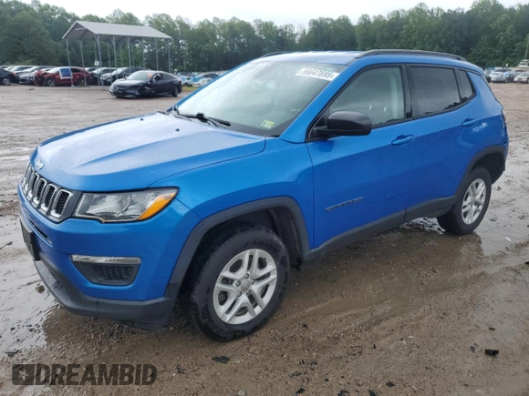 2018 Jeep Compass Sport с VIN 3C4NJDAB5JT484925, выставлен на аукционе Copart как лот 56647695 с пробегом 108 285 миль миль и Списание • Salvage title. История ставок и продаж доступна на DreamBid. Изображение 1.