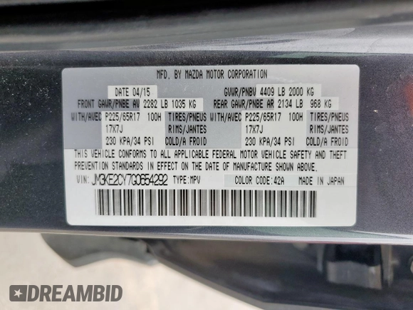 2016 Mazda CX-5 Touring z VIN JM3KE2CY7G0654292, wystawiony jako Copart lot #53433745 z przebiegiem 168 273 mil mil oraz Szkoda całkowita • Salvage title. Historia ofert i sprzedaży dostępna na DreamBid. Obrazek 13.