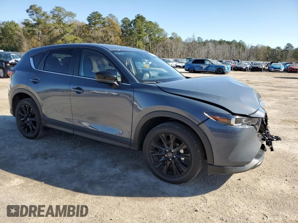 2024 Mazda CX-5 S Carbon Edition with VIN JM3KFBCL4R0459948, listed as a Copart auction lot 86877594 with 21,449 mi miles and Salvage Title. Bid and sale history available at carsss.com. Image 4.
