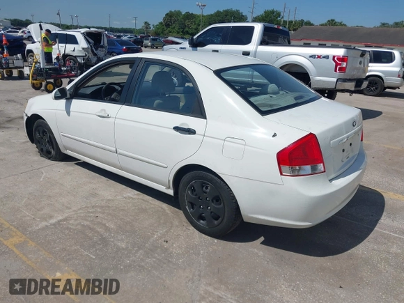 2008 Kia Spectra SX with VIN KNAFE121185508223, listed as a IAAI auction lot 42028372 with 152,526 mi miles. Bid and sale history available at carsss.com. Image 3.