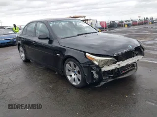 2006 BMW 5 Series 530i with VIN WBANE73536CM38717, listed as a IAAI auction lot 41490145 with 147,128 mi miles and . Bid and sale history available at carsss.com. Image 1.