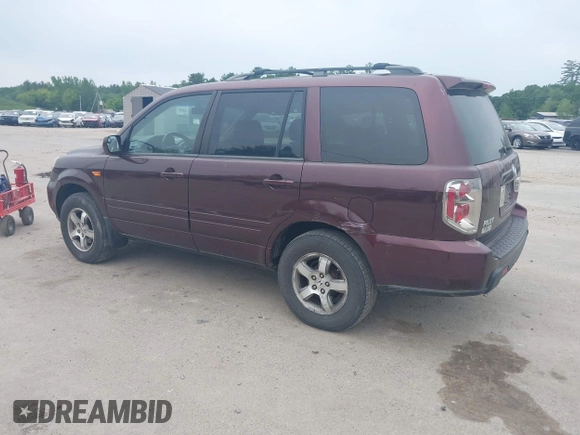2007 Honda Pilot EX-L with VIN 2HKYF18597H513543, listed as a IAAI auction lot 42509483 with 201,778 mi miles and . Bid and sale history available at DreamBid. Image 3.