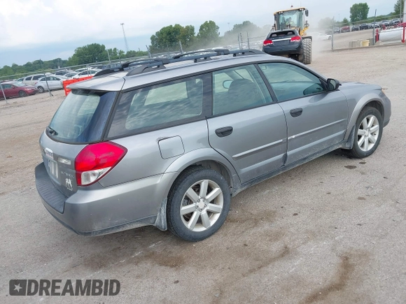 2008 Subaru Outback i with VIN 4S4BP61CX87309277, listed as a IAAI auction lot 42674474 with 288,014 mi miles and . Bid and sale history available at DreamBid. Image 4.