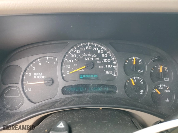 2004 Chevrolet Tahoe LT with VIN 1GNEC13Z64R281159, listed as a Copart auction lot 47221095 with 160,282 mi miles and Salvage Title. Bid and sale history available at carsss.com. Image 9.