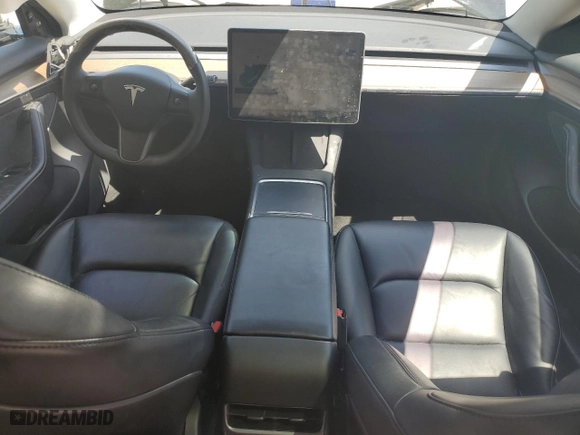 2023 Tesla Model 3 with VIN 5YJ3E1EA2PF438438, listed as a Copart auction lot 52901375 with 63,181 mi miles and Salvage Title. Bid and sale history available at carsss.com. Image 8.