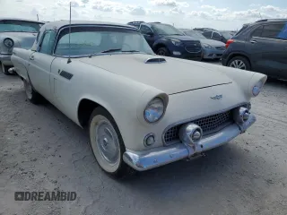 1956 Ford Thunderbird with VIN P6FH294352, listed as a Copart auction lot 75045584 with 87,726 mi miles and Salvage Title. Bid and sale history available at DreamBid. Image 4.