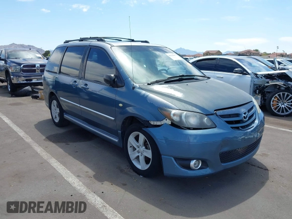 2004 Mazda MPV ES with VIN JM3LW28J440516962, listed as a IAAI auction lot 42121667 with 132,058 mi miles and . Bid and sale history available at carsss.com. Image 1.