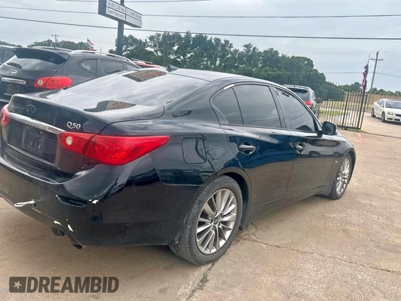 2018 Infiniti Q50 Luxe z VIN JN1EV7AP2JM357804, wystawiony jako Copart lot #63931465 z przebiegiem 170 382 mil mil oraz Czysty tytuł • Clean title. Historia ofert i sprzedaży dostępna na DreamBid. Obrazek 4.