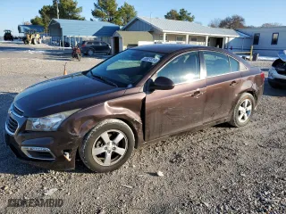 2015 Chevrolet Cruze LT with VIN 1G1PC5SB3F7164904, listed as a Copart auction lot 88873265 with 116,200 mi miles and Salvage Title. Bid and sale history available at carsss.com. Image 1.